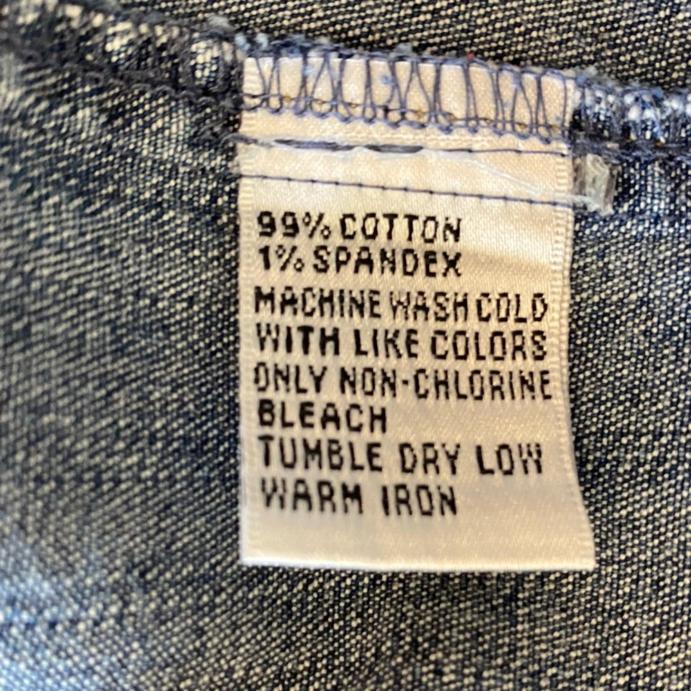 Talbots Womens Denim Blazer / Stretch Denim / Medium Stonewash/ Size 8 - Picture 10 of 10